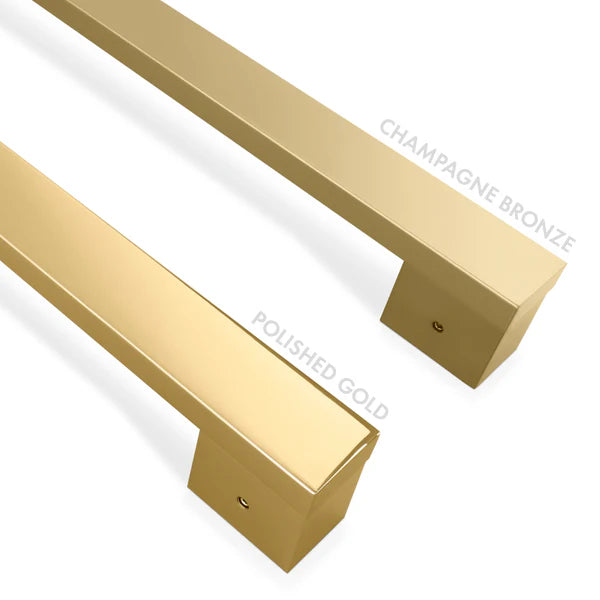 ZLINE Polished Gold Autograph Edition Modern Handles for Freestanding Refrigerators (RFMHZ-F-36-G)