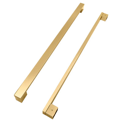 ZLINE Polished Gold Autograph Edition Modern Handles for Freestanding Refrigerators (RFMHZ-F-36-G)