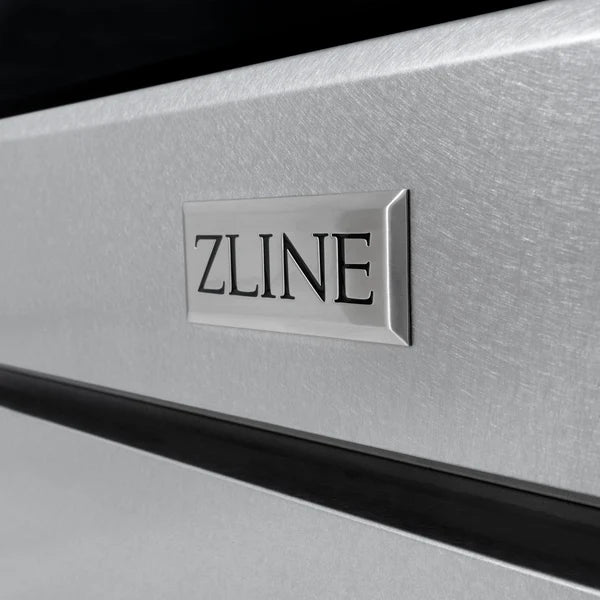 ZLINE Autograph Edition 30 in. 4.2 cu. ft. 4 Burner Gas Range with Convection Gas Oven in DuraSnow® Stainless Steel and Accents (SGRSZ-30)