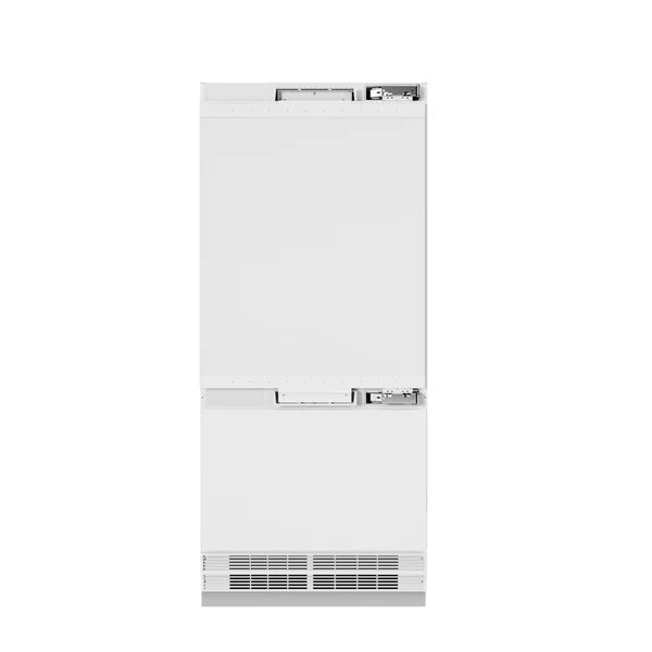 ZLINE 36 in. 19.8 cu. ft. Panel Ready Built-In Bottom Freezer Refrigerator with Water Dispenser and Ice Maker (RBIT-36)