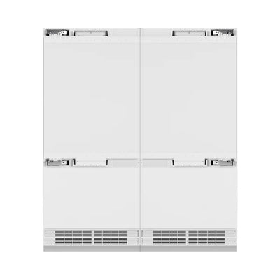 ZLINE 72 in. 39.6 cu. ft. Panel Ready French Door Built-In Bottom Freezer Refrigerator with Water Dispensers and Ice Makers (RBIT-72)