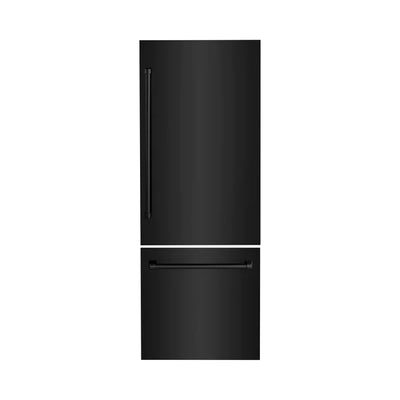 ZLINE 30" Built In Refrigerator Panel in Black Stainless Steel (RPBIV-BS-30)