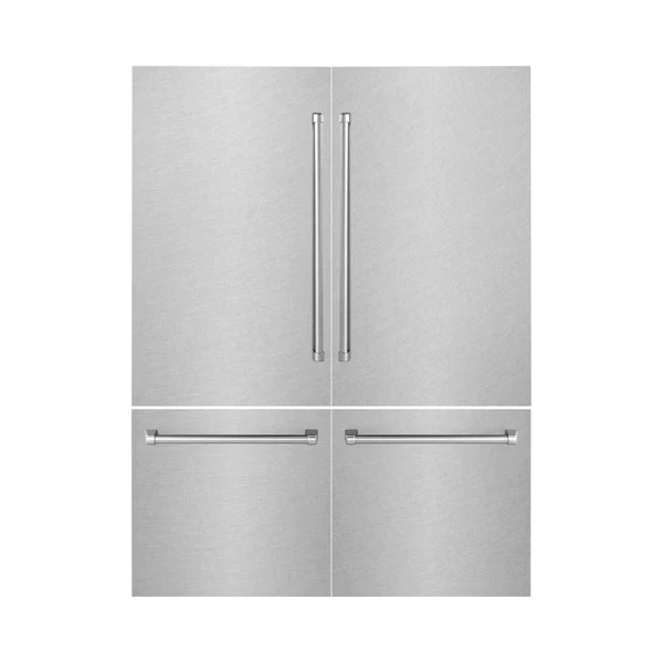 ZLINE 60" Built In Refrigerator Panel in Fingerprint Resistant Stainless Steel (RPBIV-SN-60)