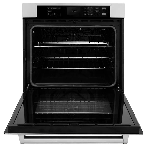 ZLINE 30 in. Professional True Convection Single Wall Oven with Air Fry and Self Clean in Stainless Steel (WAS-30)