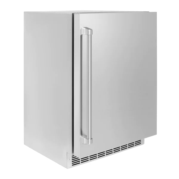 ZLINE 24 in. Touchstone 151 Can Beverage Fridge With Solid Stainless Steel Door (RBSO-ST-24)