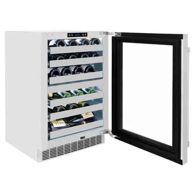 ZLINE 24 Inch Dual-Zone Wine Cooler with Stainless-Steel Glass Door (RWDO-GS-24)