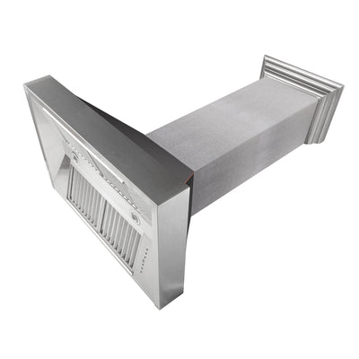 ZLINE Ducted DuraSnow® Stainless Steel Range Hood with Oil Rubbed Bronze Shell (8654ORB)