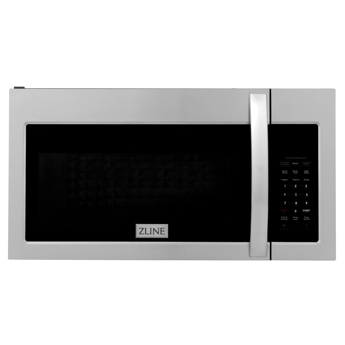 ZLINE 30" Kitchen Package Stainless Steel Gas Range and Over The Range Microwave with Modern Handle