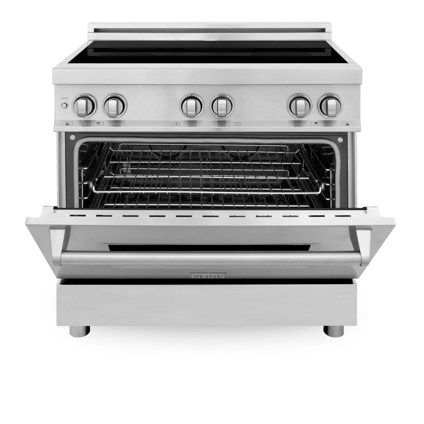 ZLINE 36 Inch 4.6 cu. ft. Induction Range with a 4 Element Stove and Electric Oven in Stainless Steel, RAIND-36