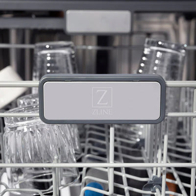 ZLINE 24" Monument Series 3rd Rack Top Touch Control Dishwasher in Custom Panel Ready with Stainless Steel Tub, 45dBa (DWMT-24)