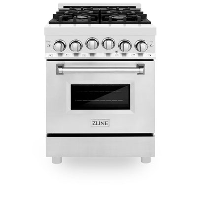 ZLINE 24" 2.8 cu. ft. Range with Gas Stove and Gas Oven in Stainless Steel