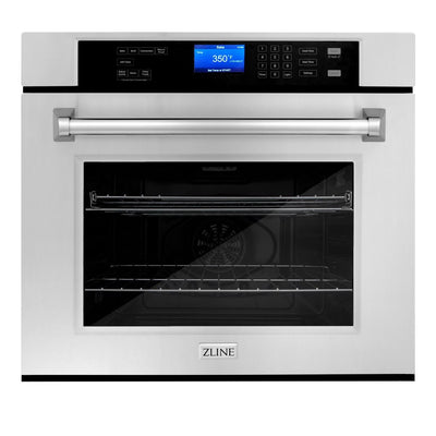 ZLINE Kitchen Package with 48" Stainless Steel Rangetop and 30" Single Wall Oven