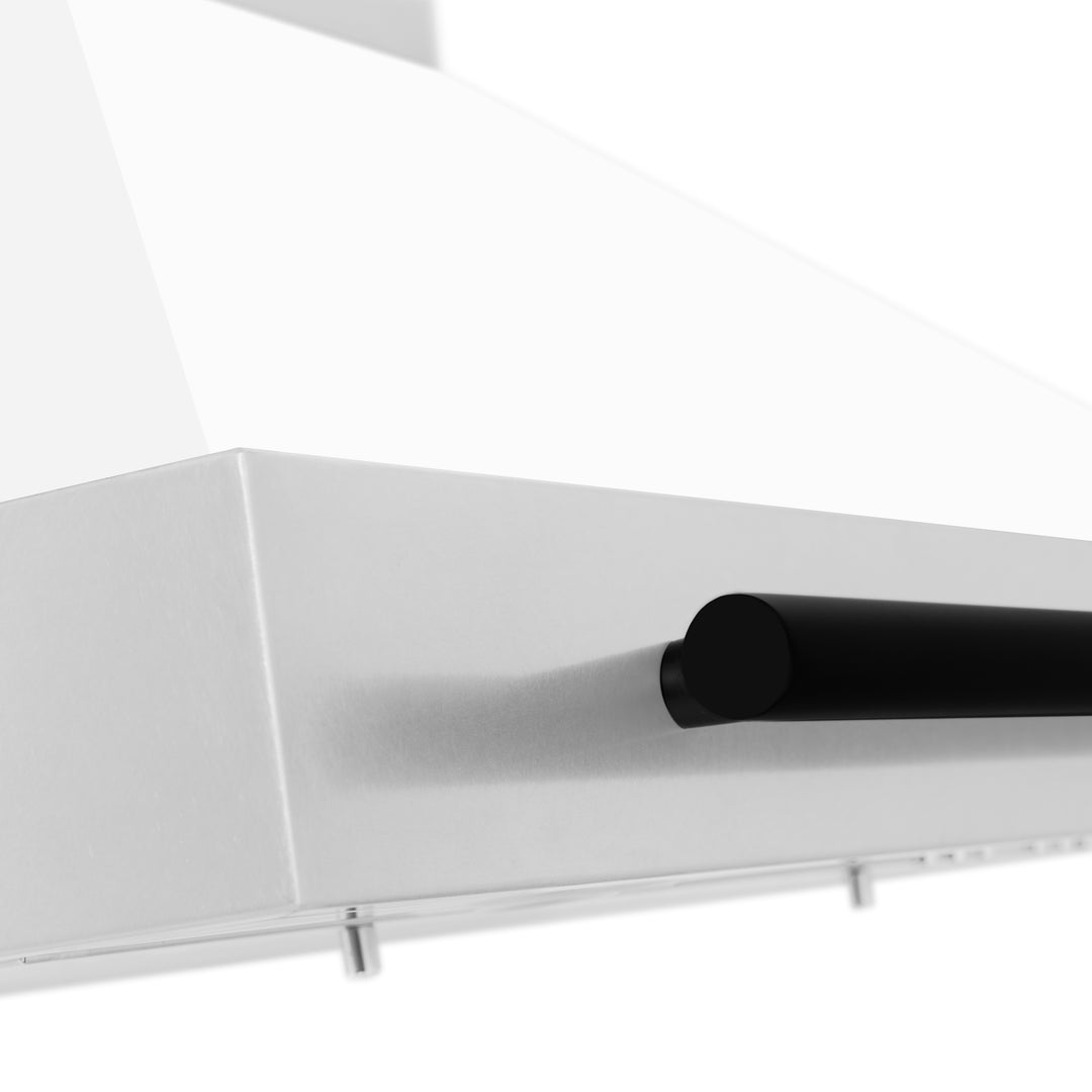 ZLINE 30" Autograph Edition Stainless Steel Range Hood with White Matte Shell (KB4STZ-WM30)