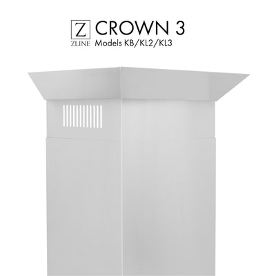 ZLINE Crown Molding #3 For Wall Range Hood (CM3-KB/KL2/KL3)