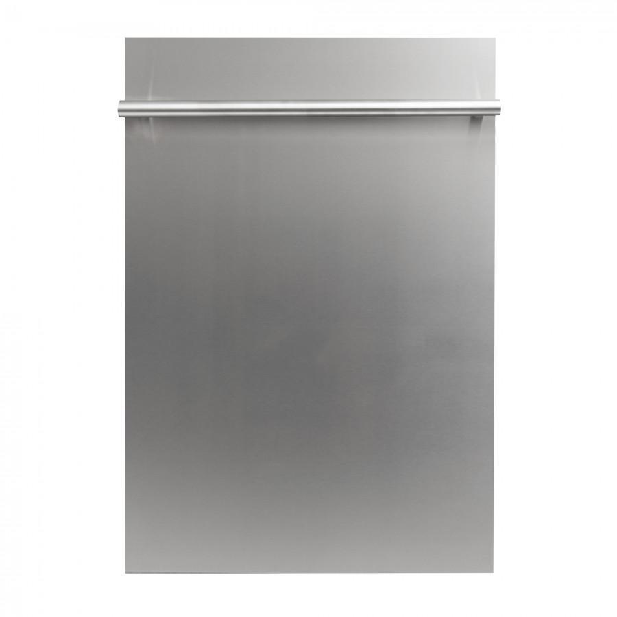ZLINE Kitchen and Bath, ZLINE 18" Top Control Dishwasher with Stainless Steel Tub and Modern Style Handle, DW-304-18, ZLINE 18 in. Top Control Built-In Dishwasher - Stainless Steel  | Rustic Kitchen and Bath