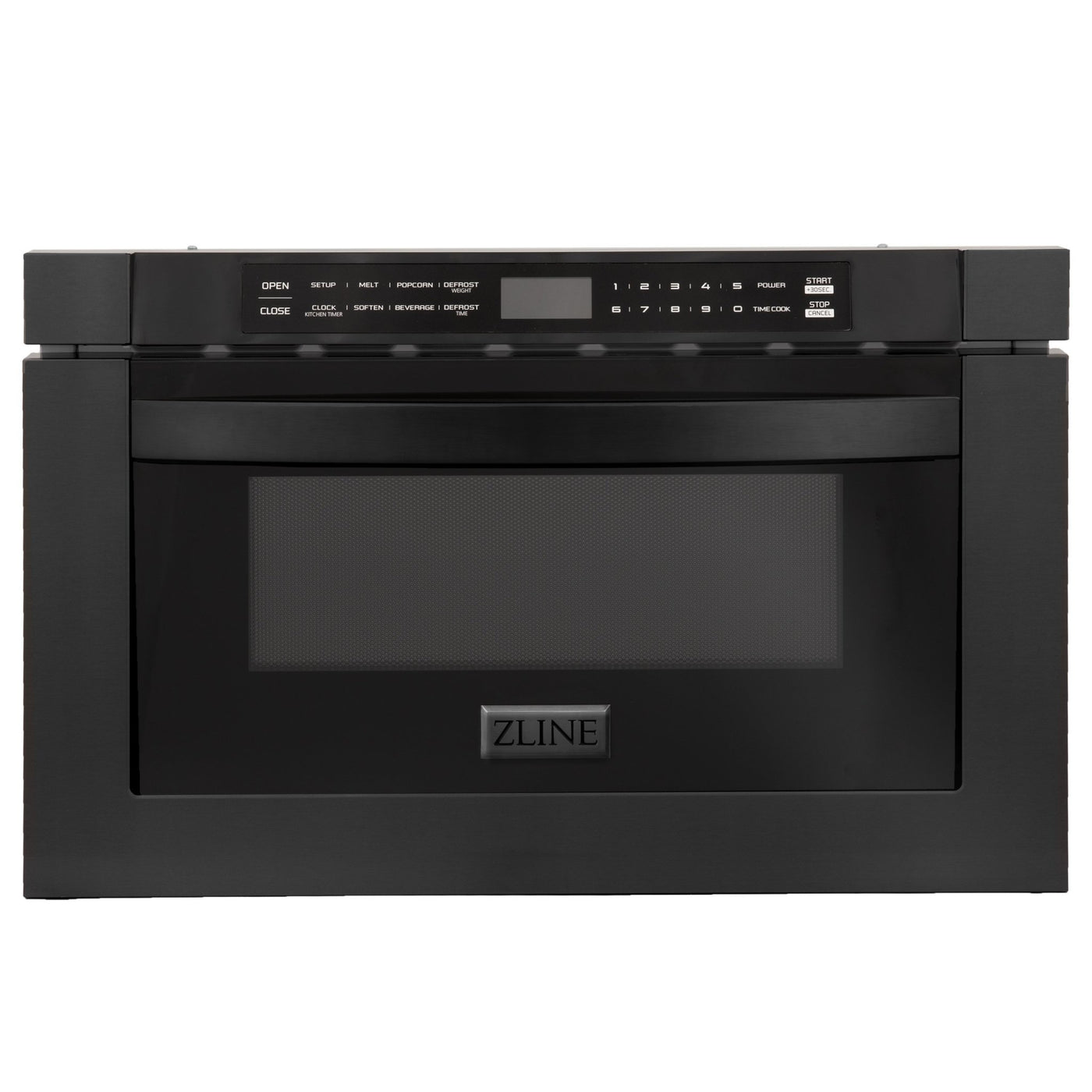 ZLINE Kitchen and Bath, ZLINE 24" 1.2 cu. ft. Microwave Drawer in Stainless Steel & Black Stainless Steel (MWD-1), MWD-1-BS, 24" Microwave Drawer (MWD-1) | Rustic Kitchen and Bath