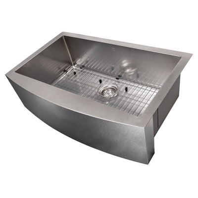 ZLINE Kitchen and Bath, ZLINE 33" Farmhouse Series Undermount Single Bowl Apron Sinks (SAS), SAS-33,