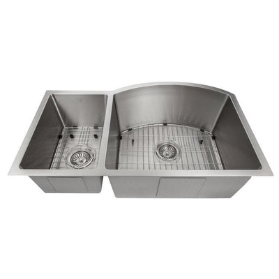 ZLINE Kitchen and Bath, ZLINE 33" Gateway Series Undermount Double Bowl Sink (SC30D-33), SC30D-33,