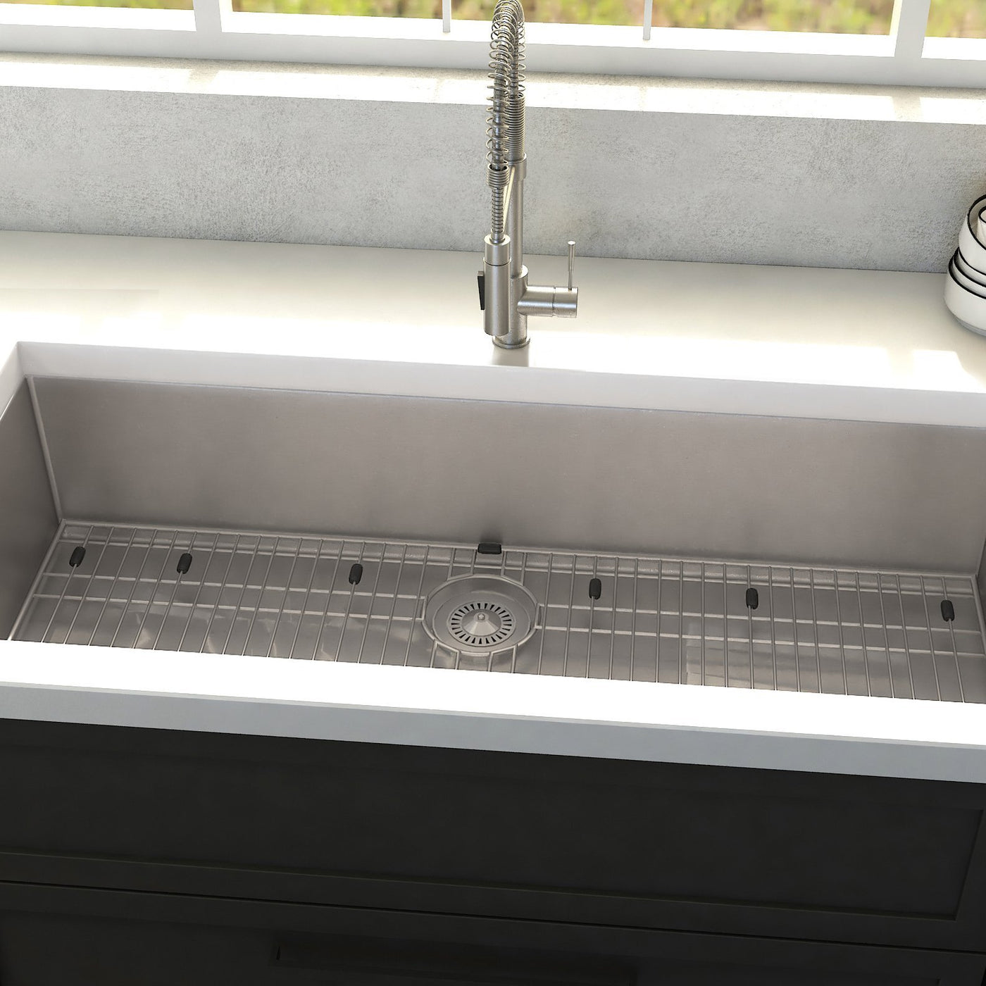 ZLINE Kitchen and Bath, ZLINE 36" Classic Series Undermount Single Bowl Sink (SRS), SRS-36,