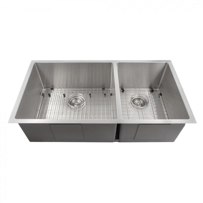 ZLINE Kitchen and Bath, ZLINE 36" Executive Series Undermount Double Bowl Sink (SR60D), SR60D-36,