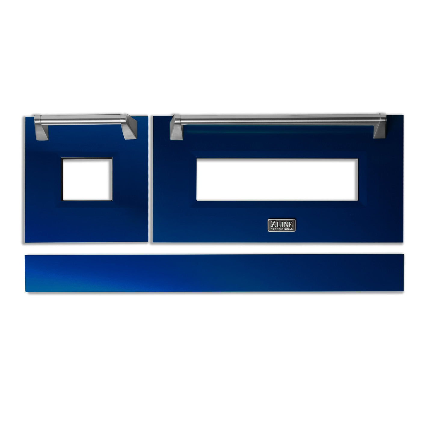 ZLINE Kitchen and Bath, ZLINE 48" Range Door in DuraSnow® Stainless Steel with Color Options, RA-DR-BG-48,