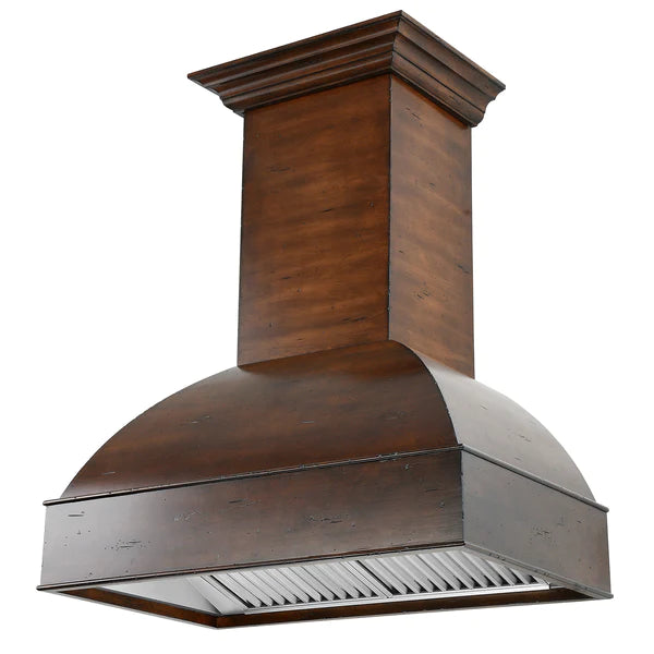 煮梅　1207 Wooden Wall Mount Range Hood in Walnut and Hamilton