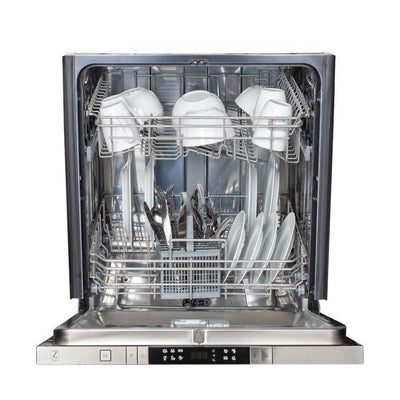 ZLINE Appliance Package - 48 in. Gas Range, Range Hood, Microwave Drawer, Dishwasher, 4KP-RGRH48-MWDW
