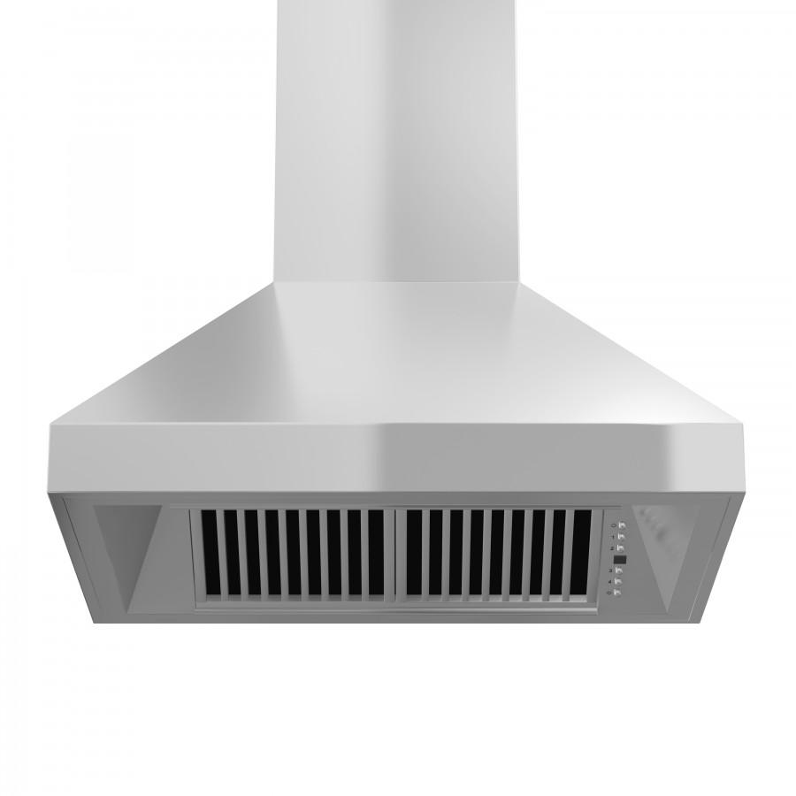 ZLINE Kitchen and Bath, ZLINE Wall Mount Range Hood in Stainless Steel - Includes Dual Remote Blower (597), 597-RD-30,